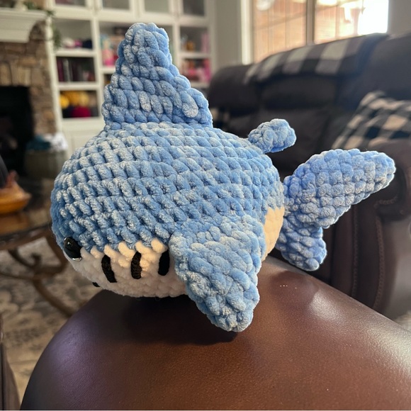 Crochet Shark Plush handmade by Petunias Patch (Me) - Picture 7 of 12
